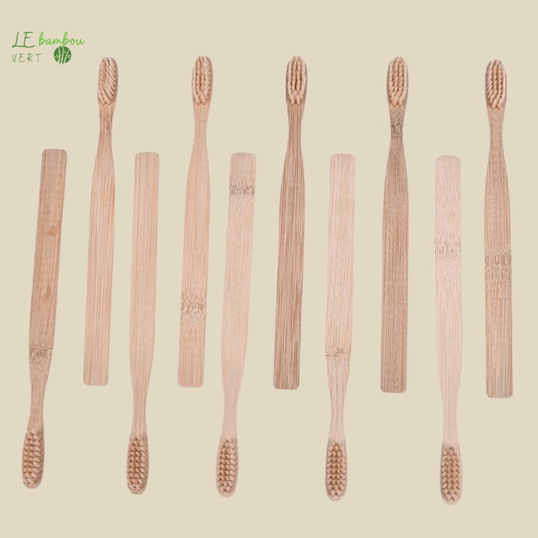 Brosse à dents en Bambou Naturel 10 pcs 1005005034458135 le bambou vert