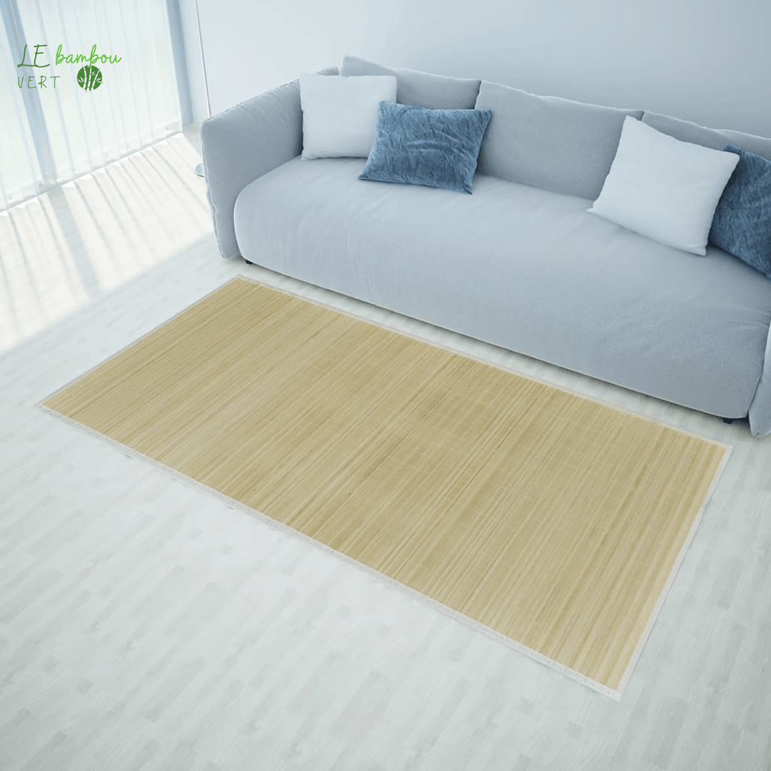 Tapis en bambou 100x160 cm Naturel 8718475591245 245820 le bambou vert